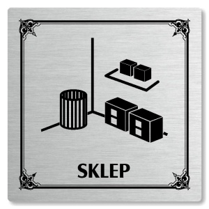 Sklep, 118x118mm, stříbrná, Nebraska